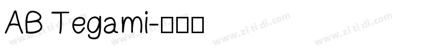 AB Tegami字体转换